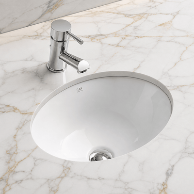 Lily 460mm | Undermount Basin | Ceramic | White Gloss - Mockridge Design