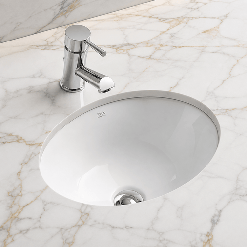Lily 460mm | Undermount Basin | Ceramic | White Gloss - Mockridge Design