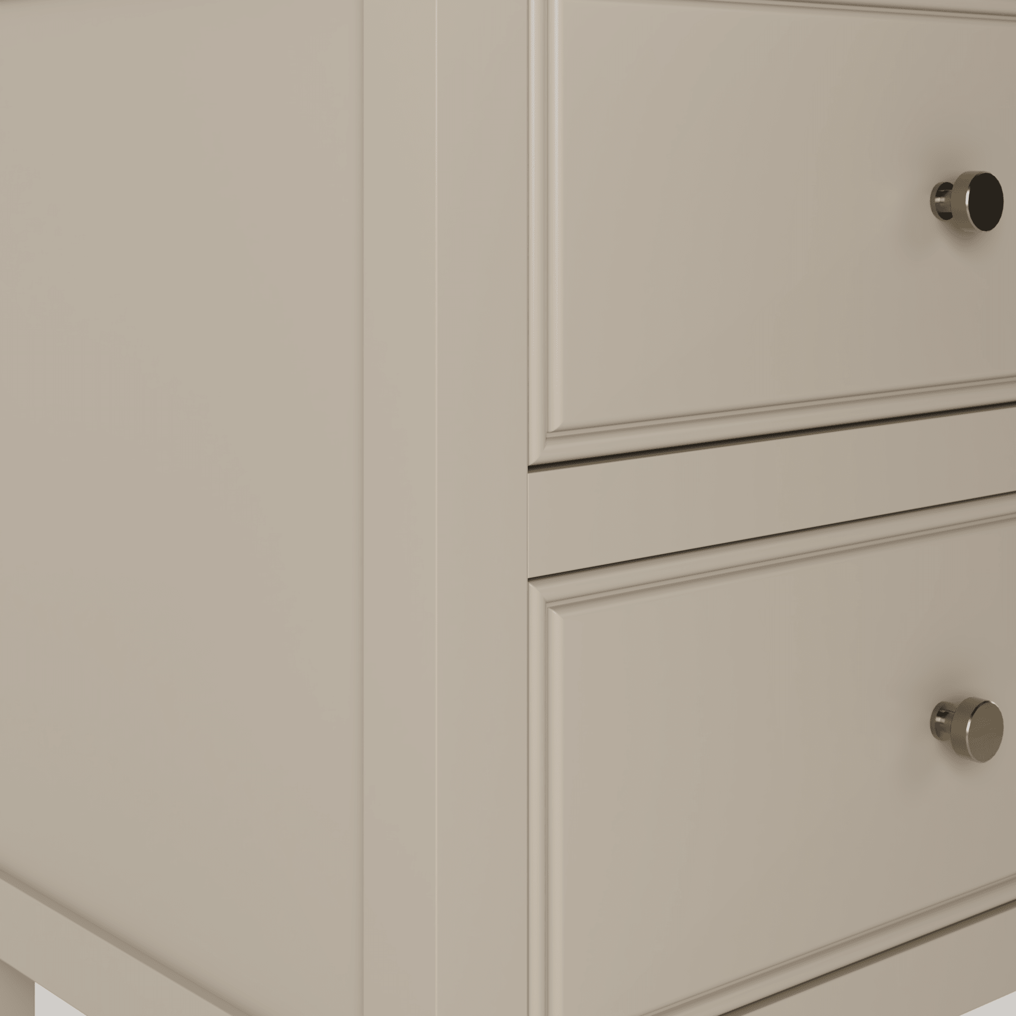 The Chester | Painted Beaded Double Vanity 1600mm Elephants Breath - Mockridge Design