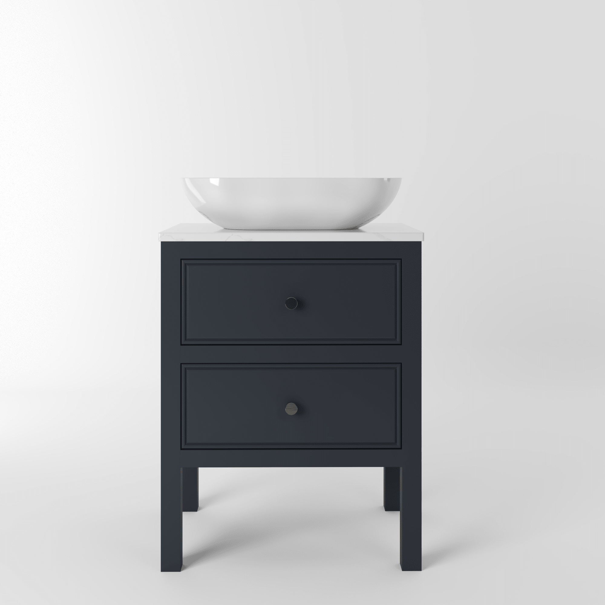The Chester | Painted Beaded Vanity 600mm Railings - Mockridge Design
