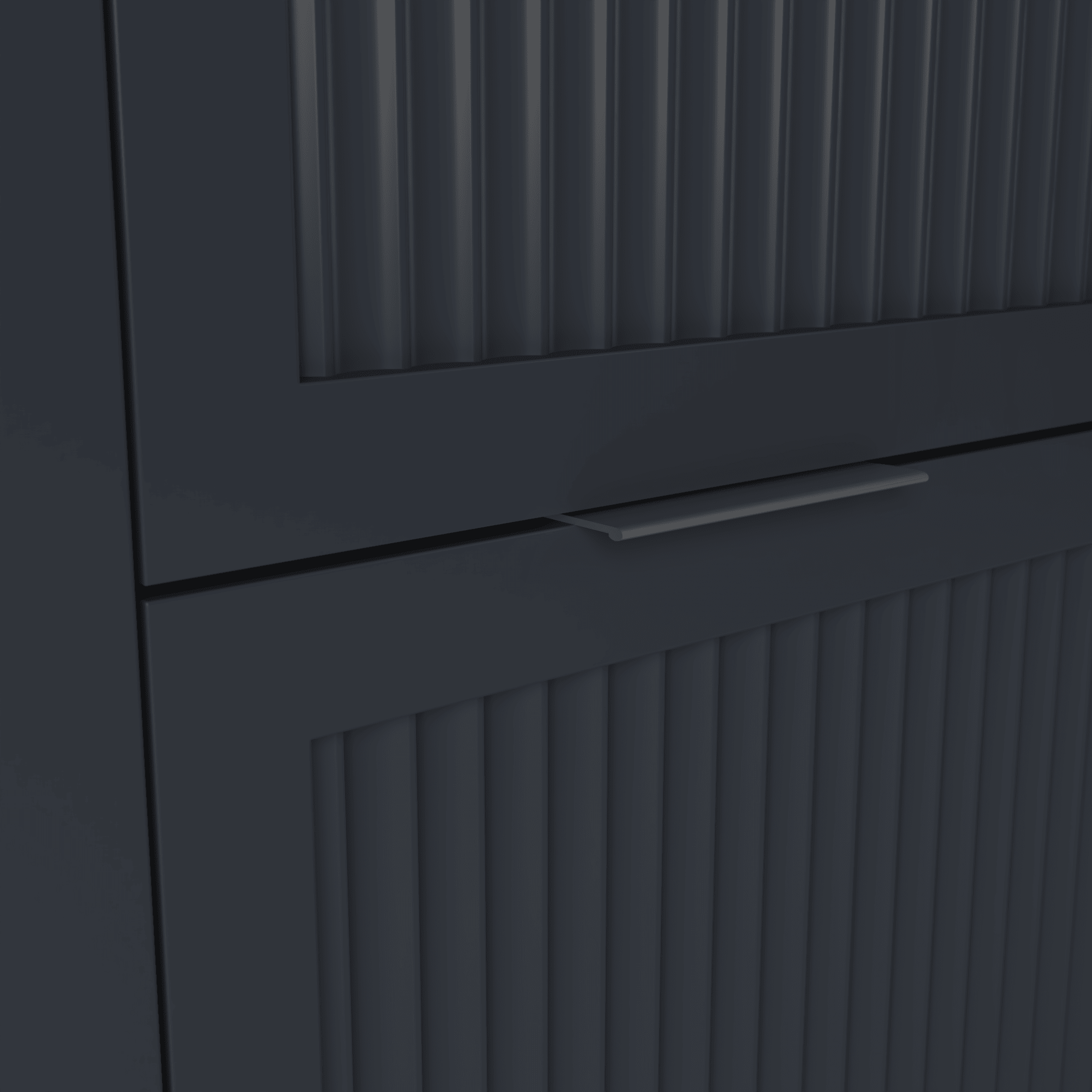 The Clifton | Undermounted | Painted Fluted Vanity 800mm Railings - Mockridge Design
