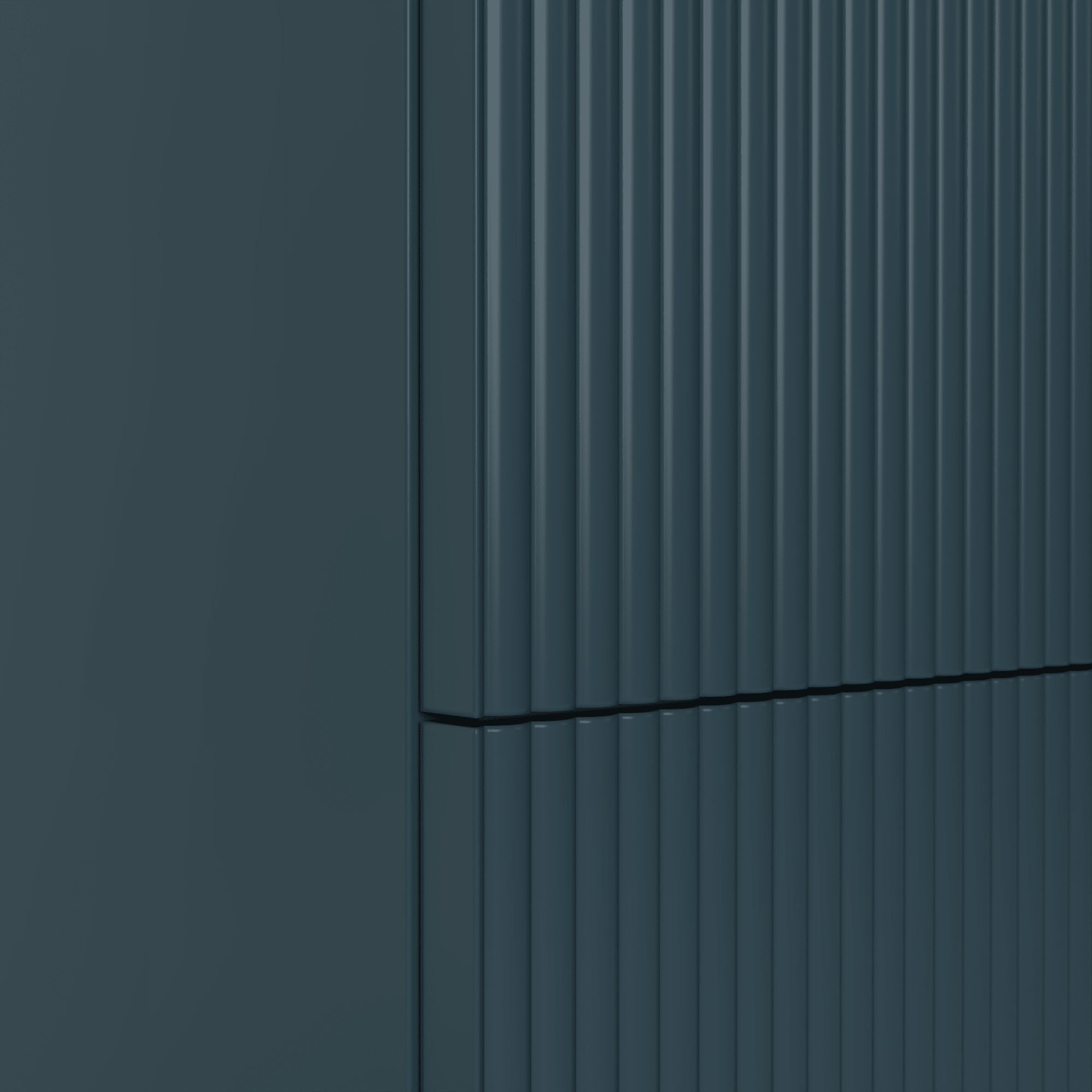The Reeded | Painted Vanity 1000mm Stiffkey Blue - Mockridge Design