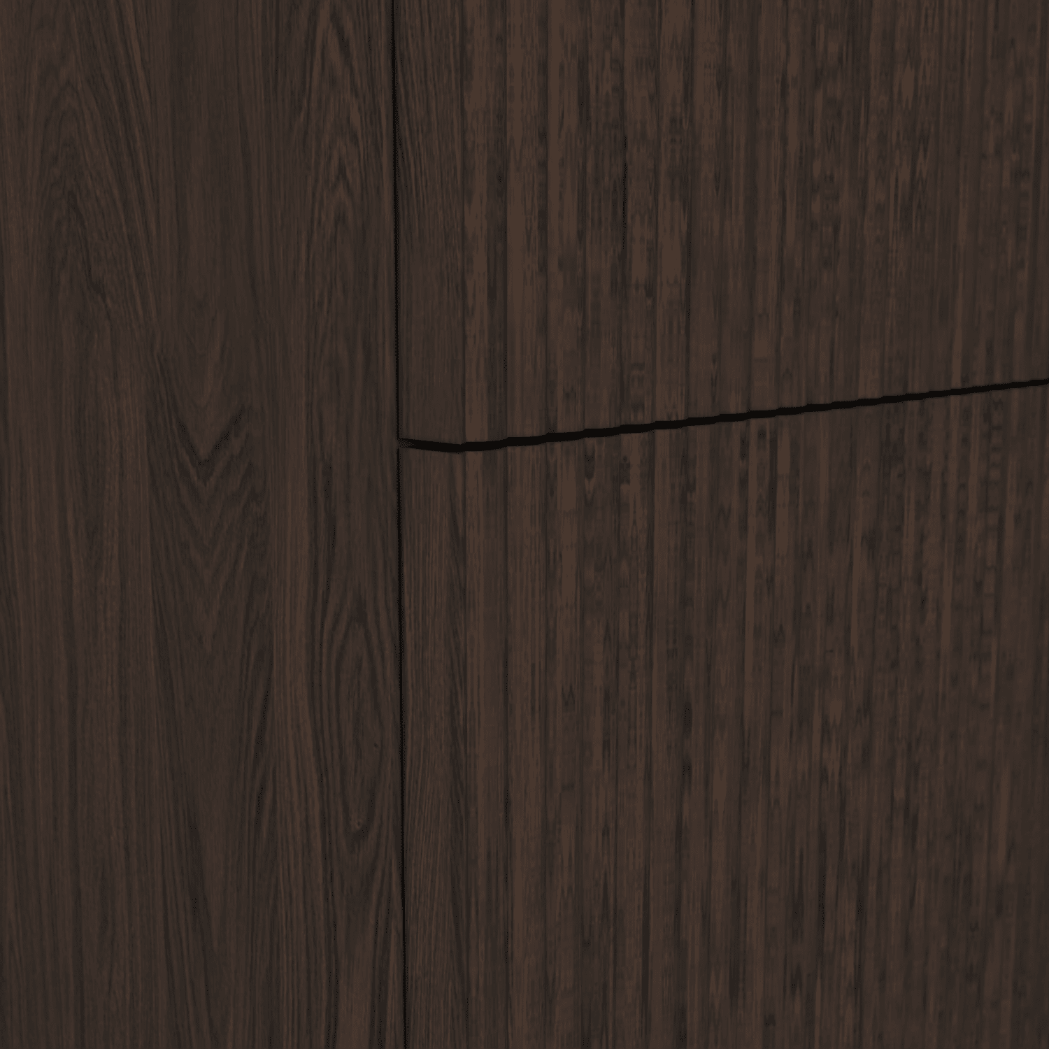 The Reeded | Undermounted | Oak Double Vanity 1600mm | Dark Roast - Mockridge Design