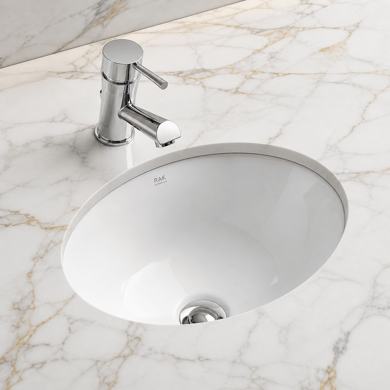 Lily 460mm | Undermount Basin | Ceramic | White Gloss - Mockridge Design