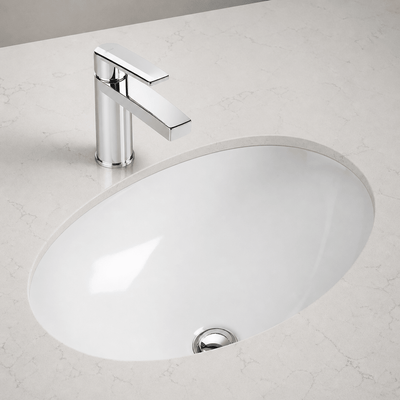 Rosa 570mm | Undermount Basin | Ceramic | White Gloss - Mockridge Design
