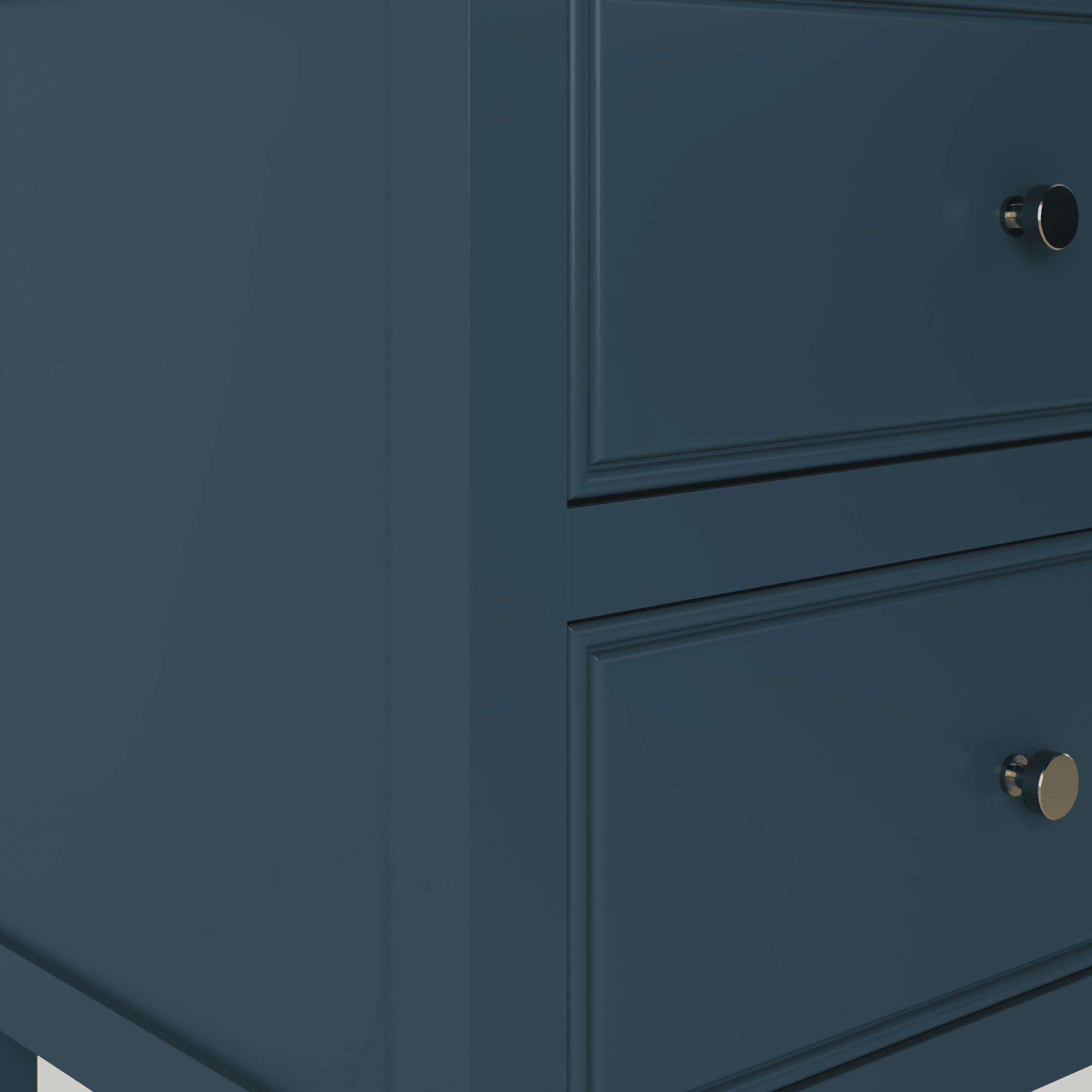 The Chester | Painted Beaded Vanity 1000mm Stiffkey Blue - Mockridge Design