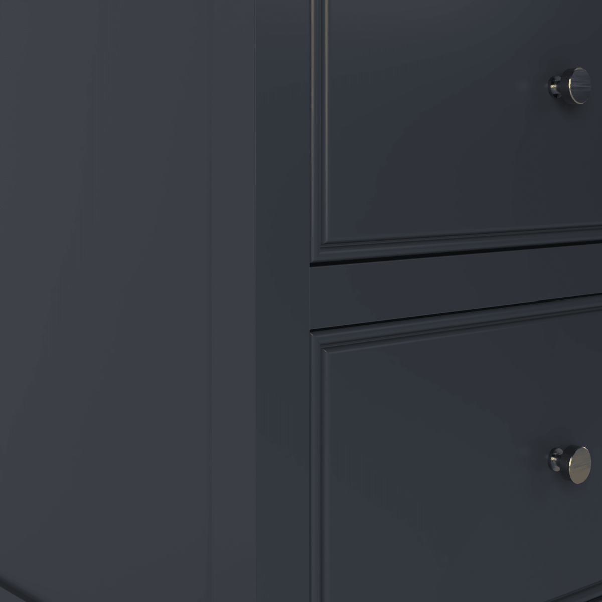 Technical dimensions drawing for The Chester | Undermounted | Painted Beaded Double Vanity 1200mm Railings