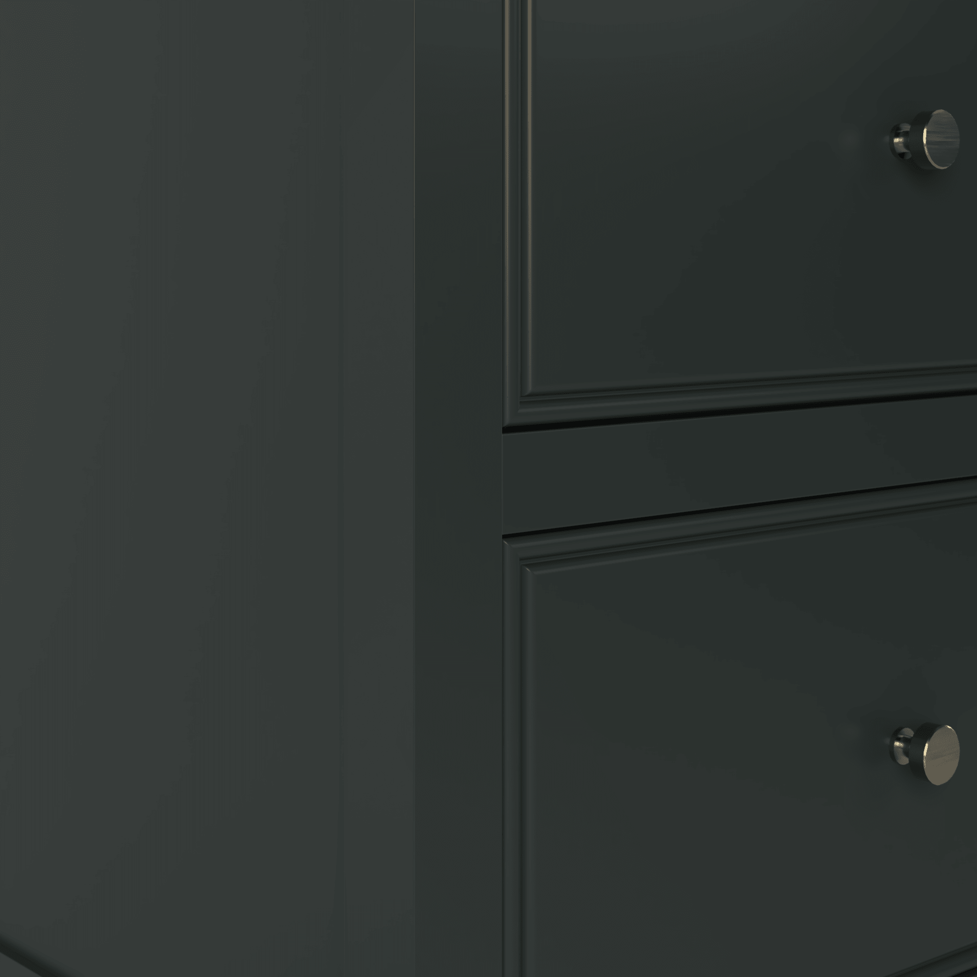 The Chester | Undermounted | Painted Beaded Double Vanity 1400mm Studio Green - Mockridge Design