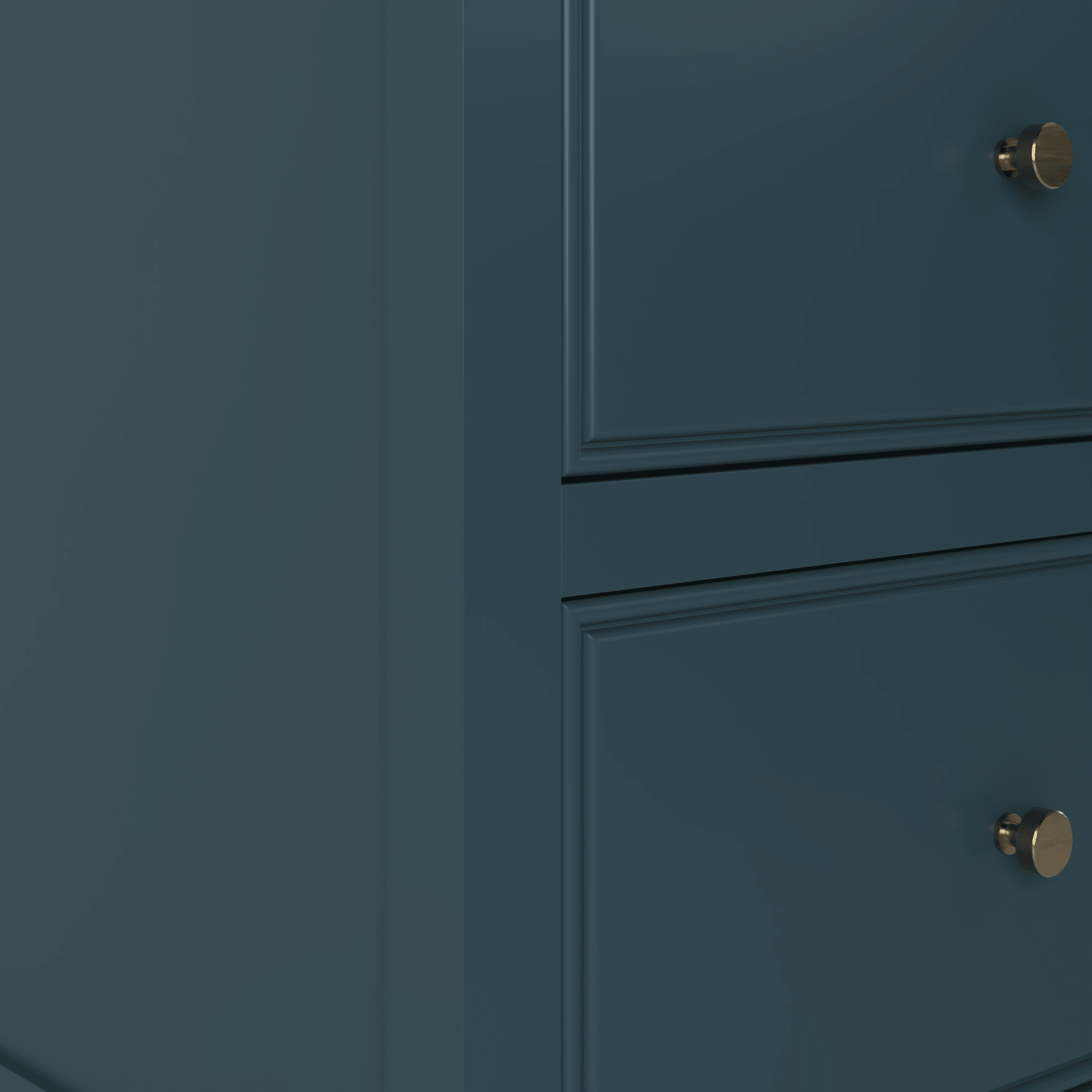 The Chester | Undermounted | Painted Beaded Vanity 1000mm Stiffkey Blue - Mockridge Design