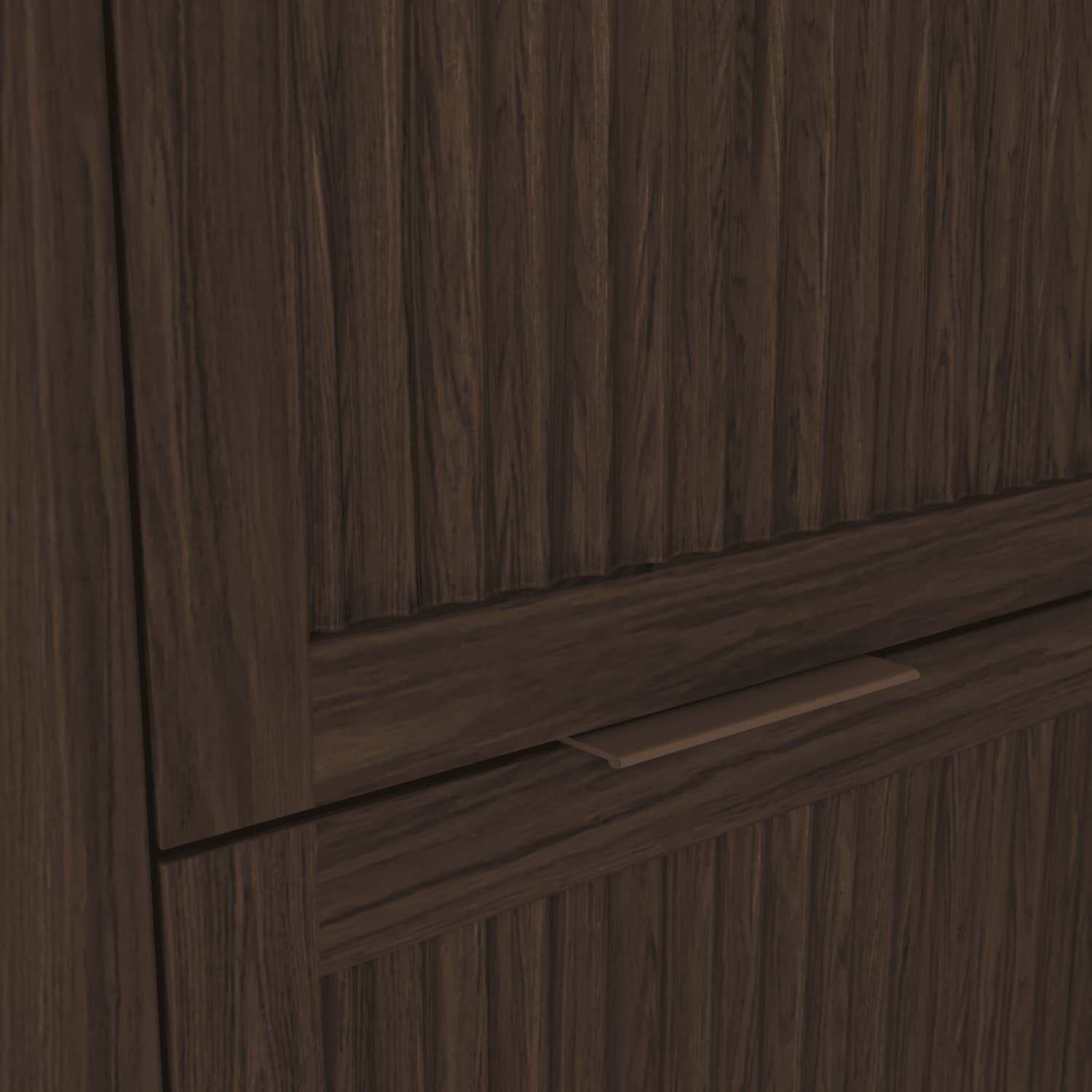 The Clifton | Oak Fluted Double Vanity 1600mm | Dark Roast - Mockridge Design