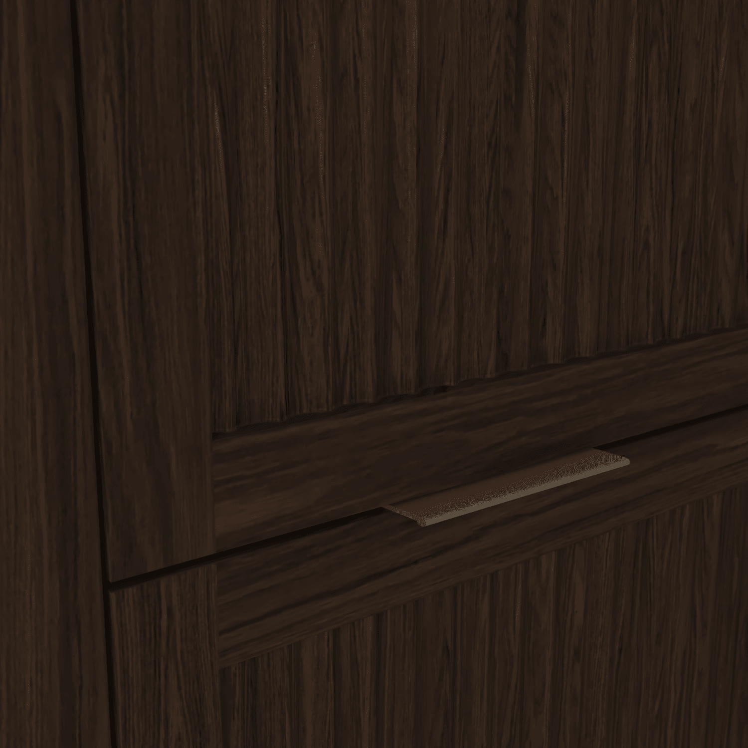 The Clifton | Oak Fluted Double Vanity 1600mm | Espresso - Mockridge Design