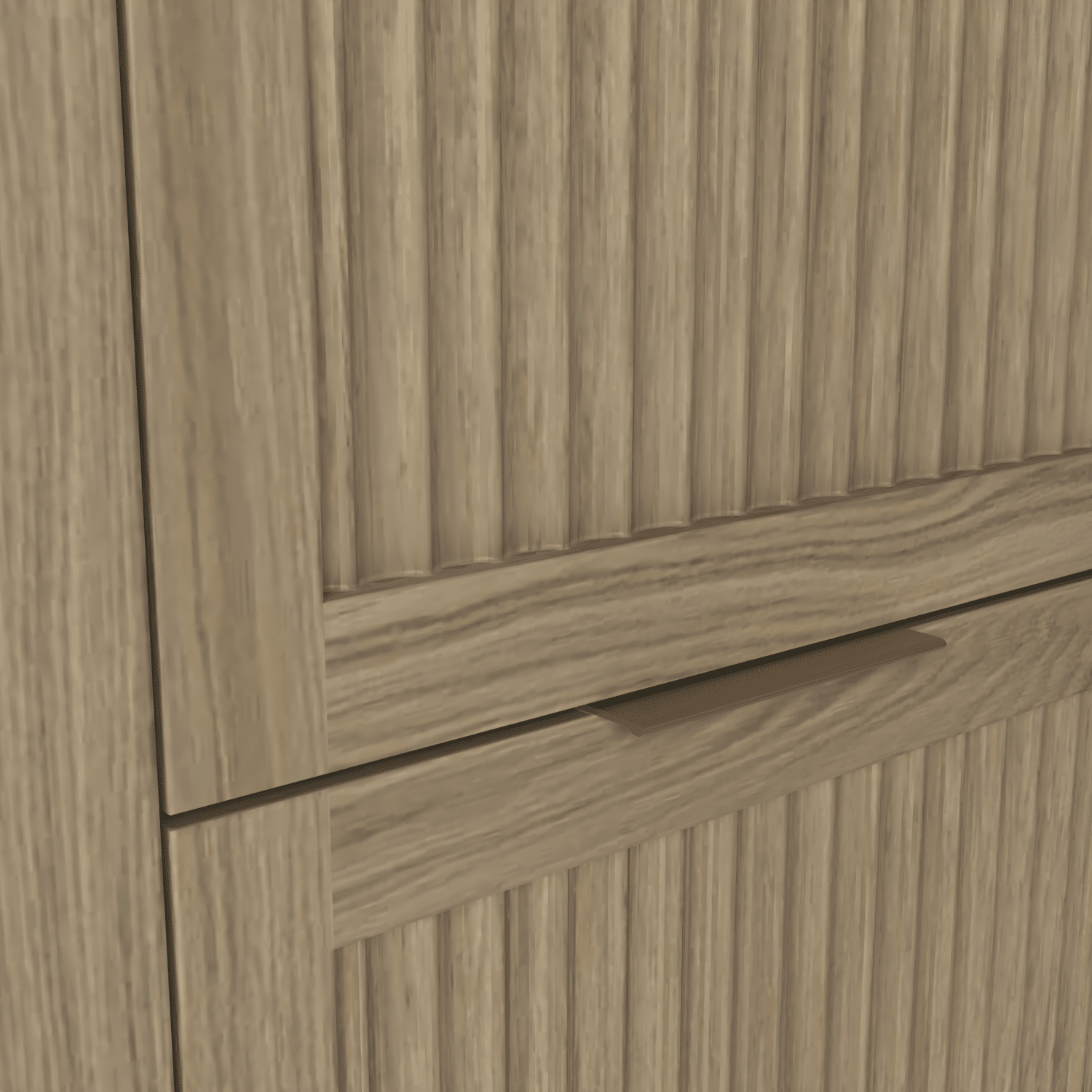 The Clifton | Undermounted | Oak Fluted Double Vanity 1600mm | Macchiato - Mockridge Design