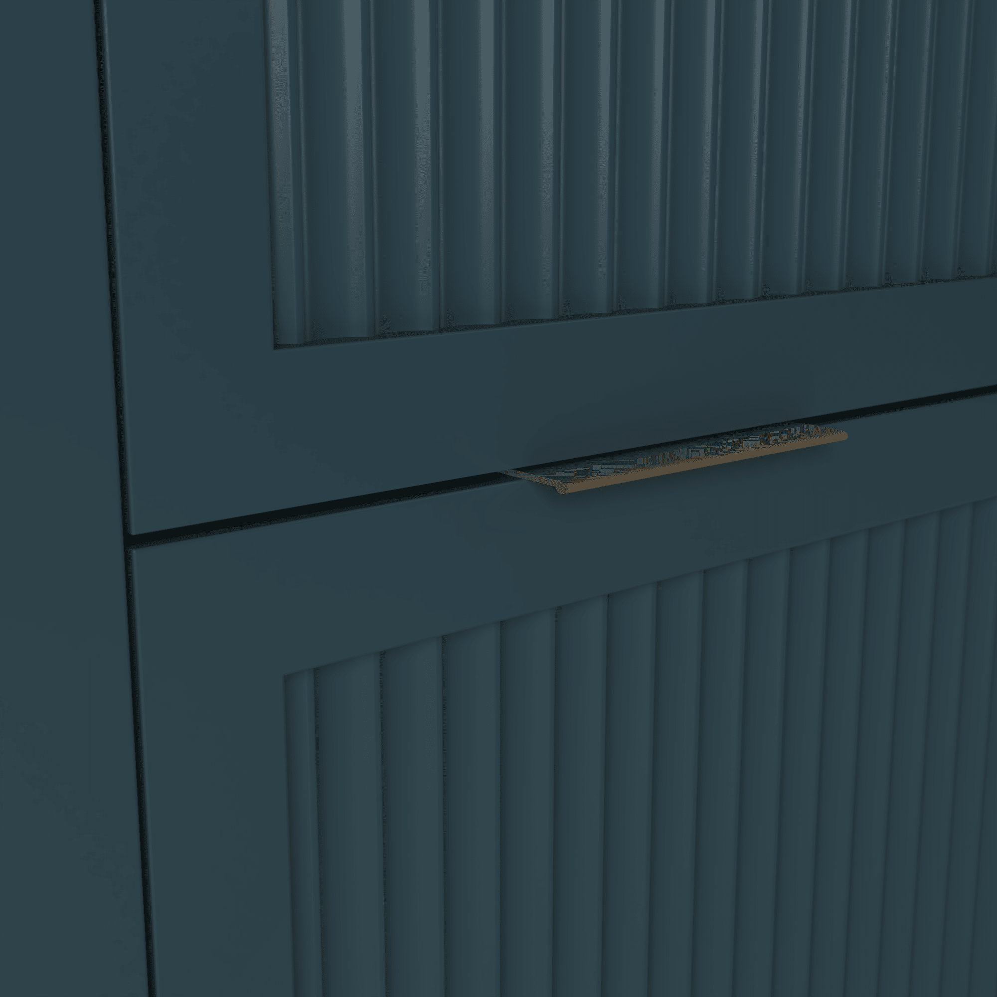 The Clifton | Undermounted | Painted Fluted Vanity 1000mm Stiffkey Blue - Mockridge Design