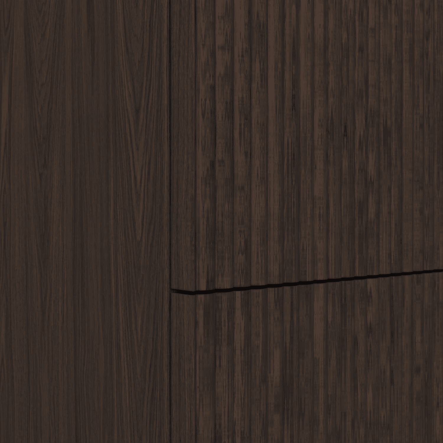 The Reeded | Oak Double Vanity 1600mm | Dark Roast - Mockridge Design
