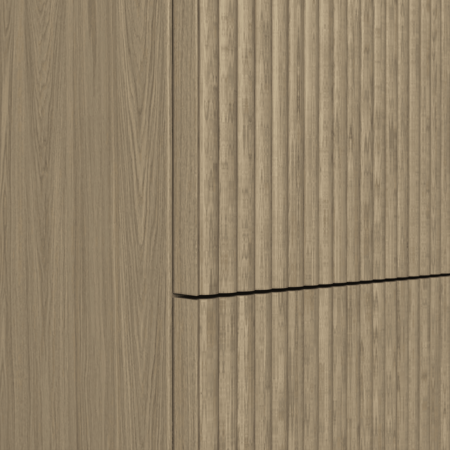 The Reeded | Oak Double Vanity 1600mm | Macchiato - Mockridge Design