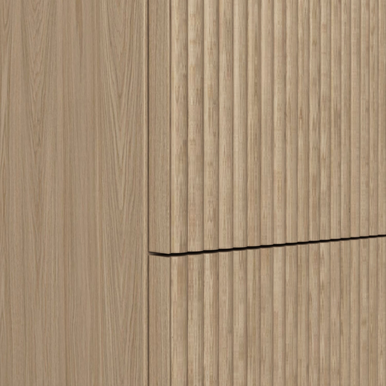 The Reeded | Oak Vanity 800mm | Smoke 5% - Mockridge Design