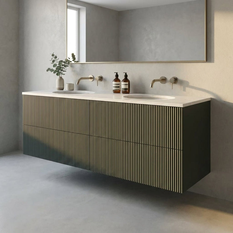 The Reeded 1600mm Double, Undermount