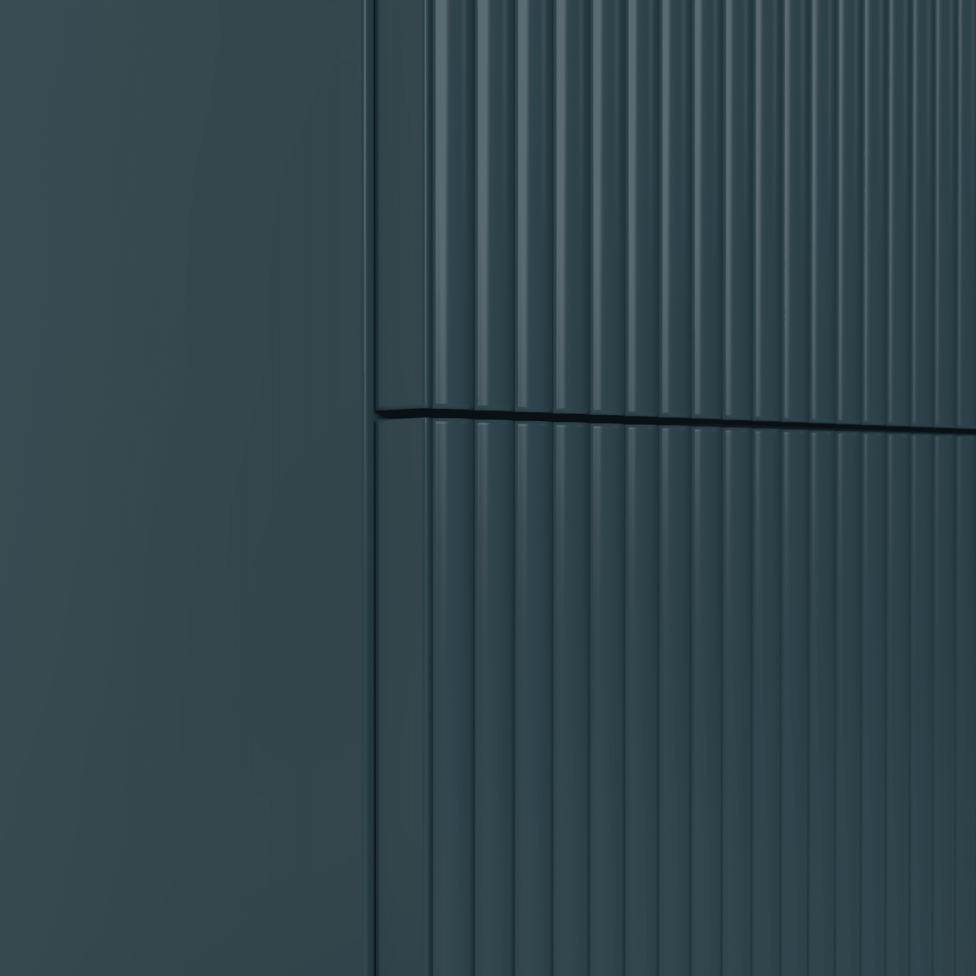 The Reeded | Undermounted | Painted Vanity 800mm Stiffkey Blue - Mockridge Design