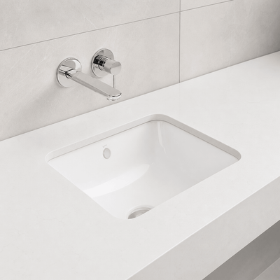 Vitra s20 480mm | Undermount Basin | Ceramic | White Gloss - Mockridge Design